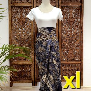 Wikkelrok sarong SR Navy XL, met gesp