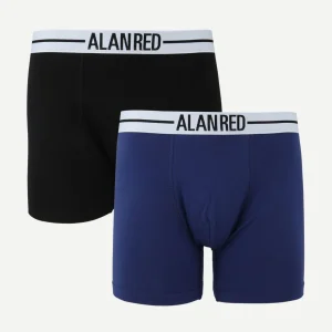 Boxer zwart blauw (2-pack)