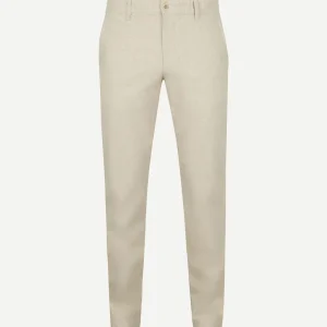 Alberto lou chino linnen mix beige | Regular-fit