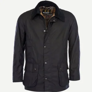 Ashby wax jas donkerblauw