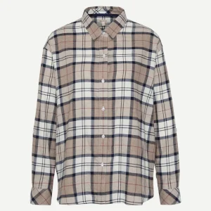 Barbour damesblouse elishaw check beige
