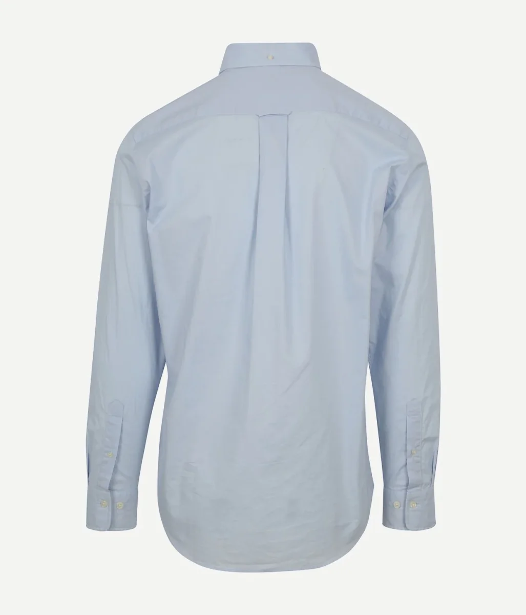 Casual overhemd poplin lichtblauw - Afbeelding 5