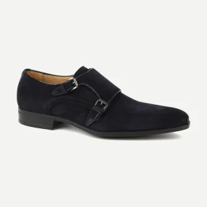 Amalfi schoen monk strap donkerblauw