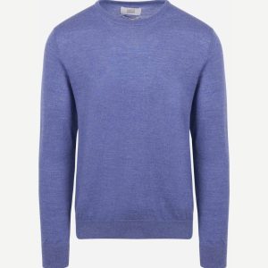 The john pullover merino mid blauw