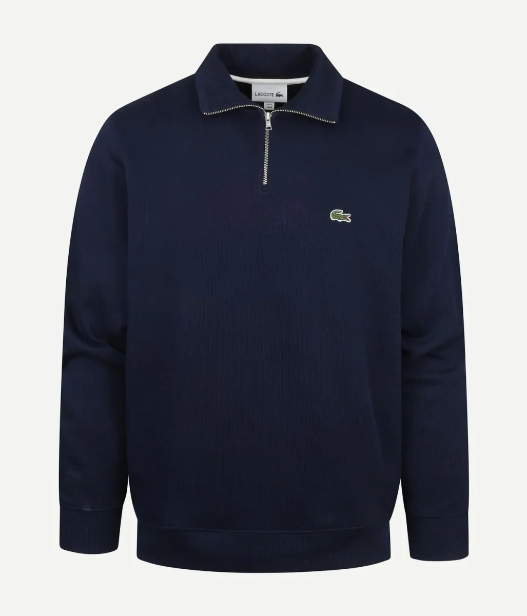 Pullover zipper donkerblauw