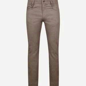 Broek Arne melange bruin