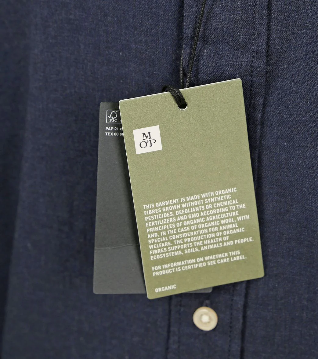Overhemd twill donkerblauw - Afbeelding 6