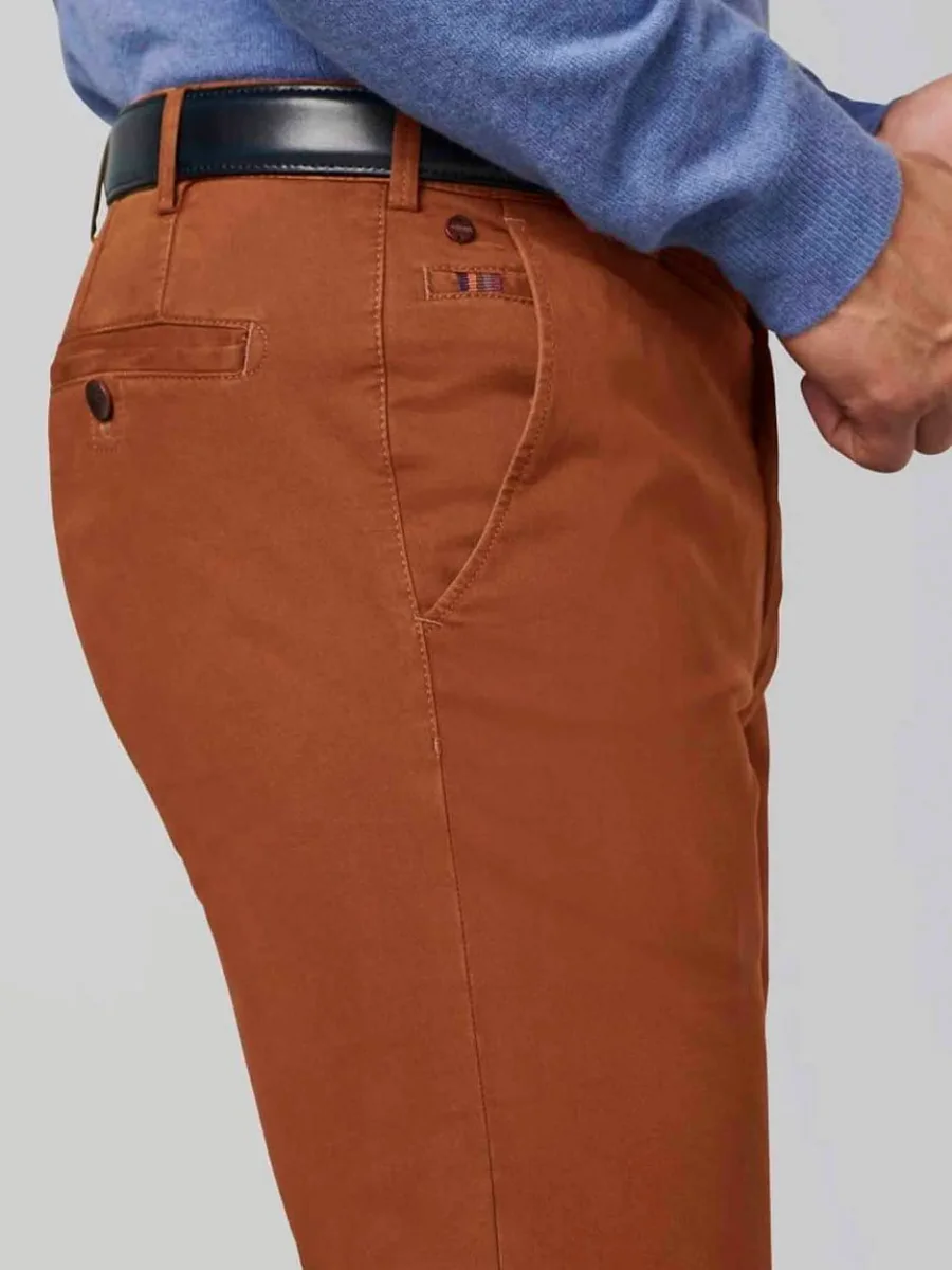 Broek Roma jeans cognac - Afbeelding 4