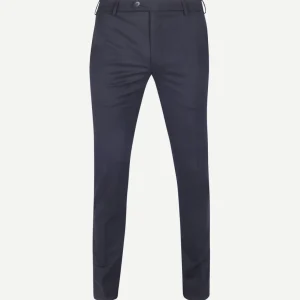 Meyer chino Bonn wol blend donkerblauw
