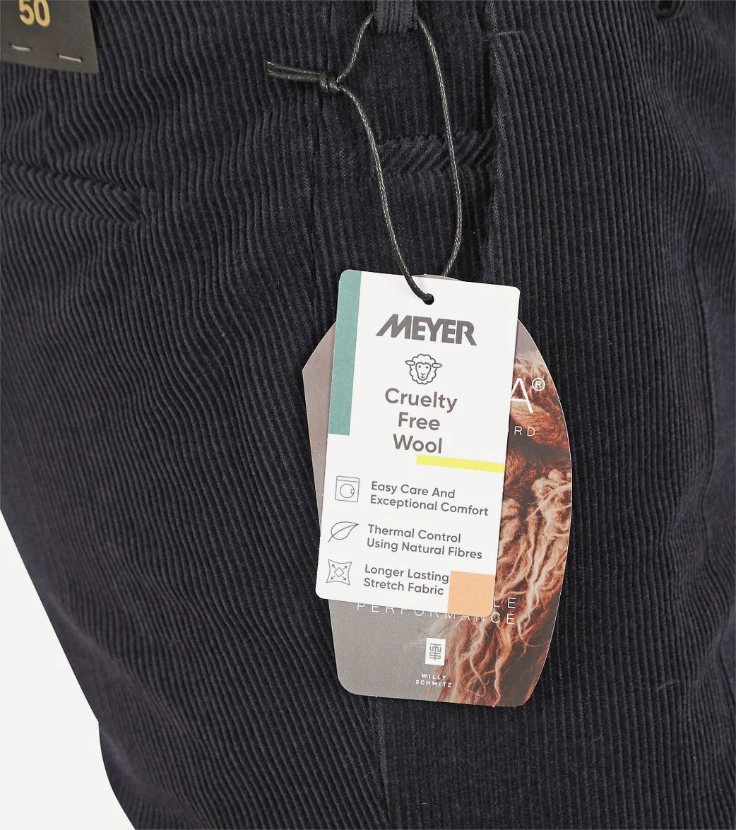 Chino Roma wol corduroy donkerblauw - Afbeelding 9