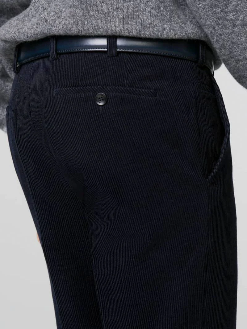 Chino Roma wol corduroy donkerblauw - Afbeelding 6
