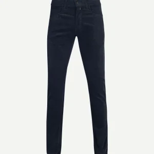 Broek Lyon future flex corduroy donkerblauw