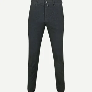Broek tapered donkerblauw