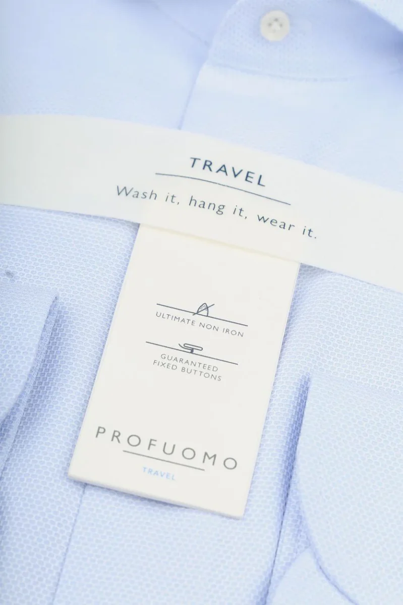 Shirt extra lange mouwen travel lichtblauw - Afbeelding 5