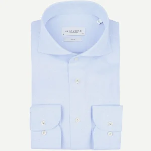 Shirt extra lange mouwen travel lichtblauw
