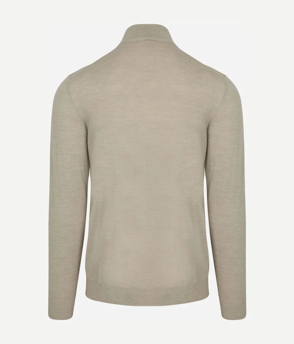 Vest merinowol beige - Afbeelding 8