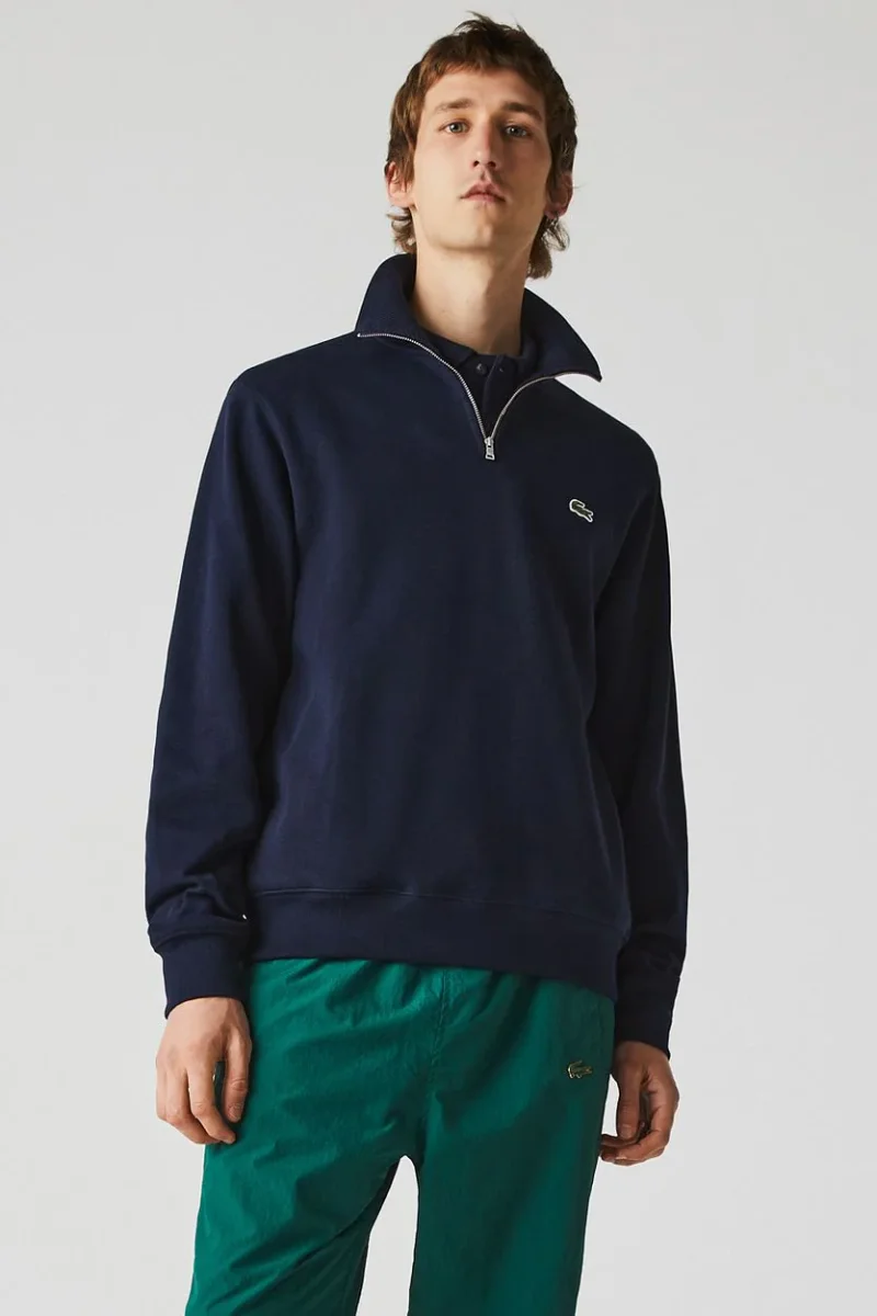 Pullover zipper donkerblauw - Afbeelding 3