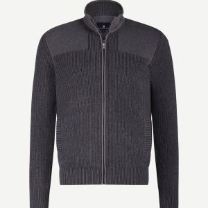Vest structure contrast antraciet
