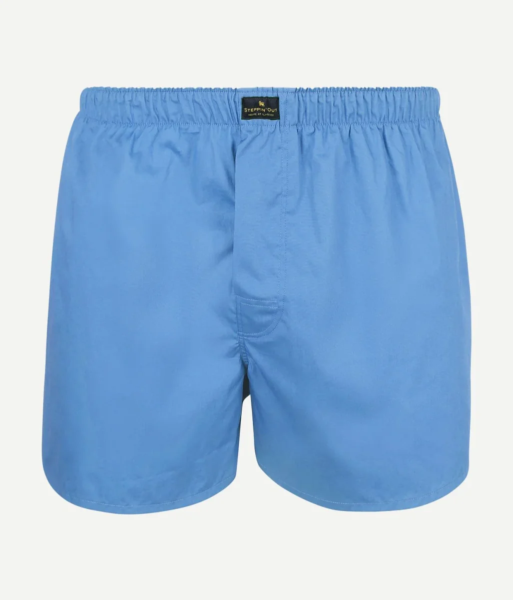 Boxer mid blue poplin - Afbeelding 2