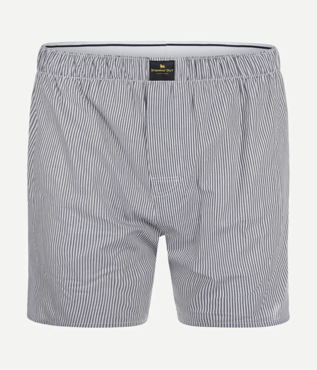 Boxershort Oxford streep donkerblauw - Afbeelding 2