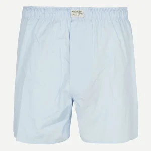 Boxershort poplin solid licht blauw