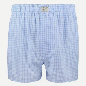 Boxershort ruit blauw