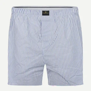 Boxershort streep lichtblauw