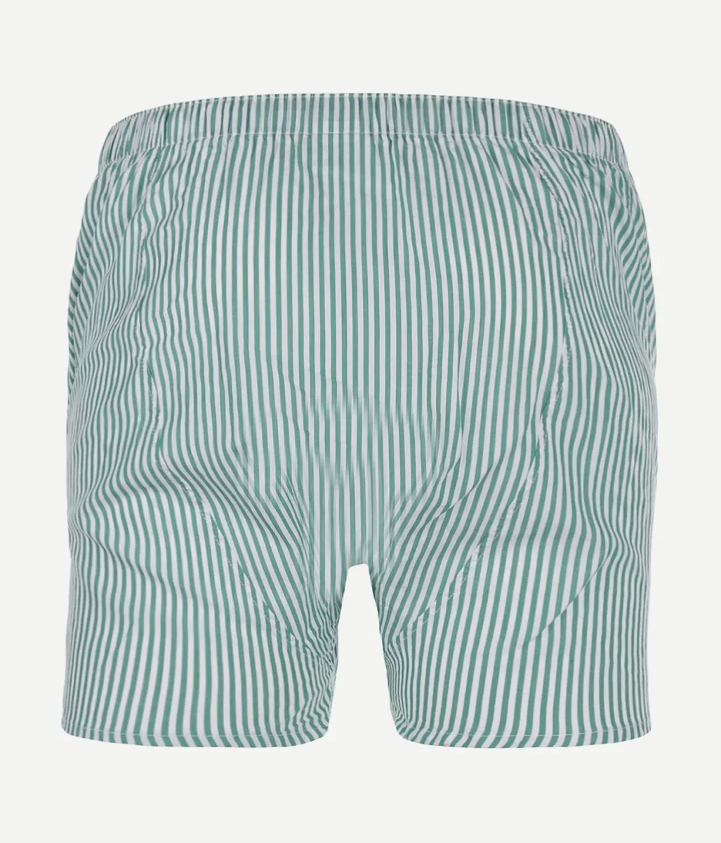 Boxershort streep poplin groen - Afbeelding 3