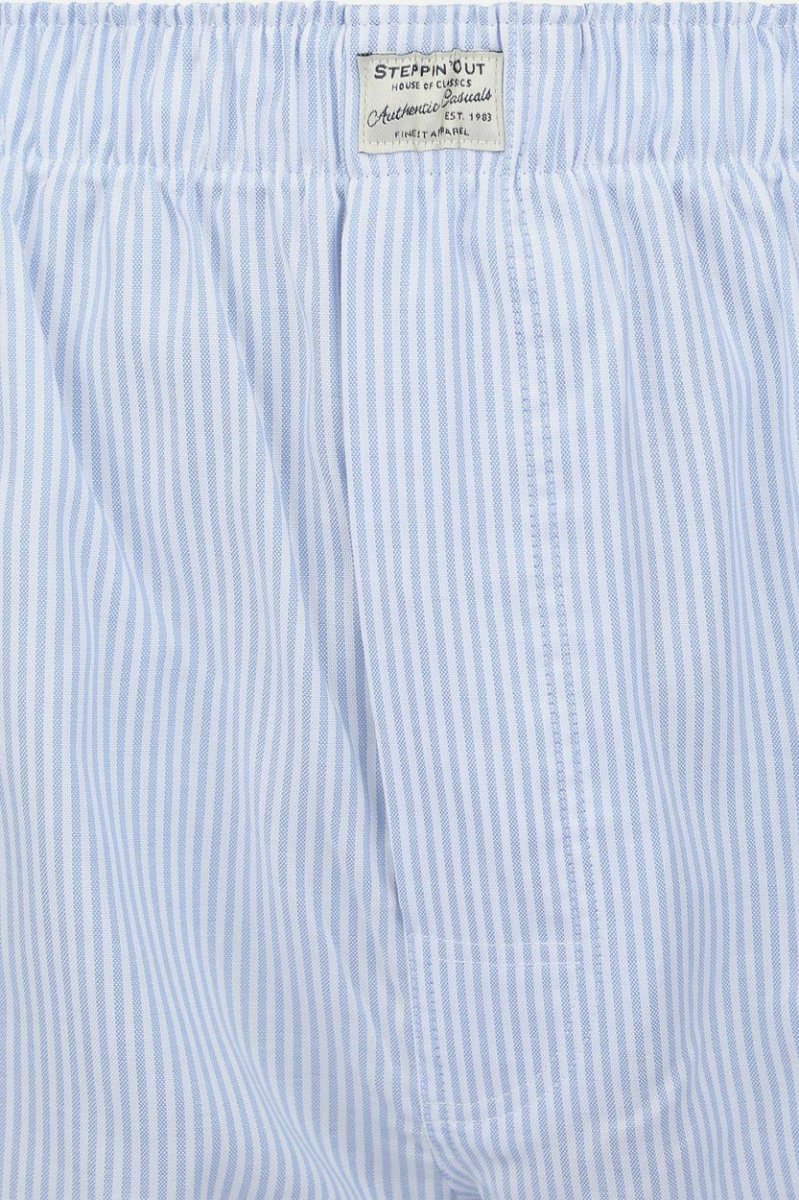 Boxershort striped Oxford blauw - Afbeelding 3