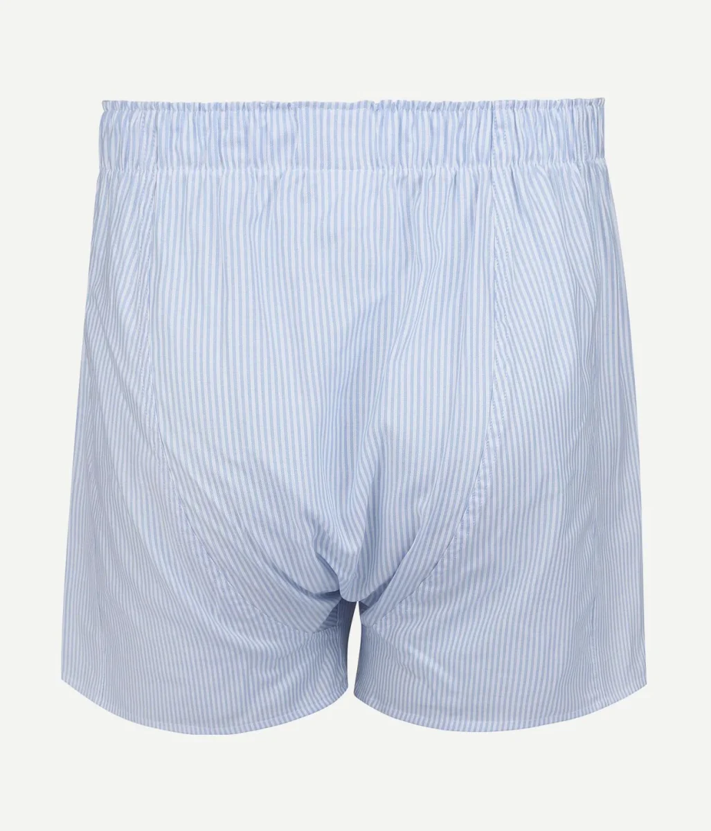 Boxershort striped Oxford blauw - Afbeelding 4