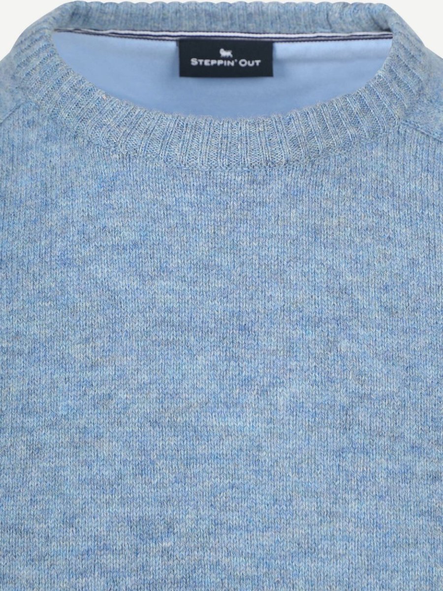 Trui lamswol blauw - Afbeelding 5
