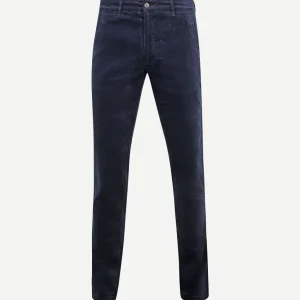 Chino Plato corduroy donkerblauw