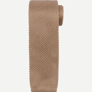 Knitted stropdas taupe tk-07