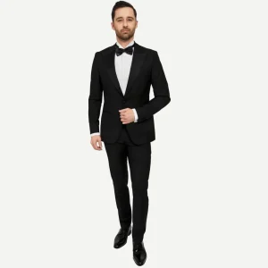 Suitable smoking New York 100% wol | Slim-fit