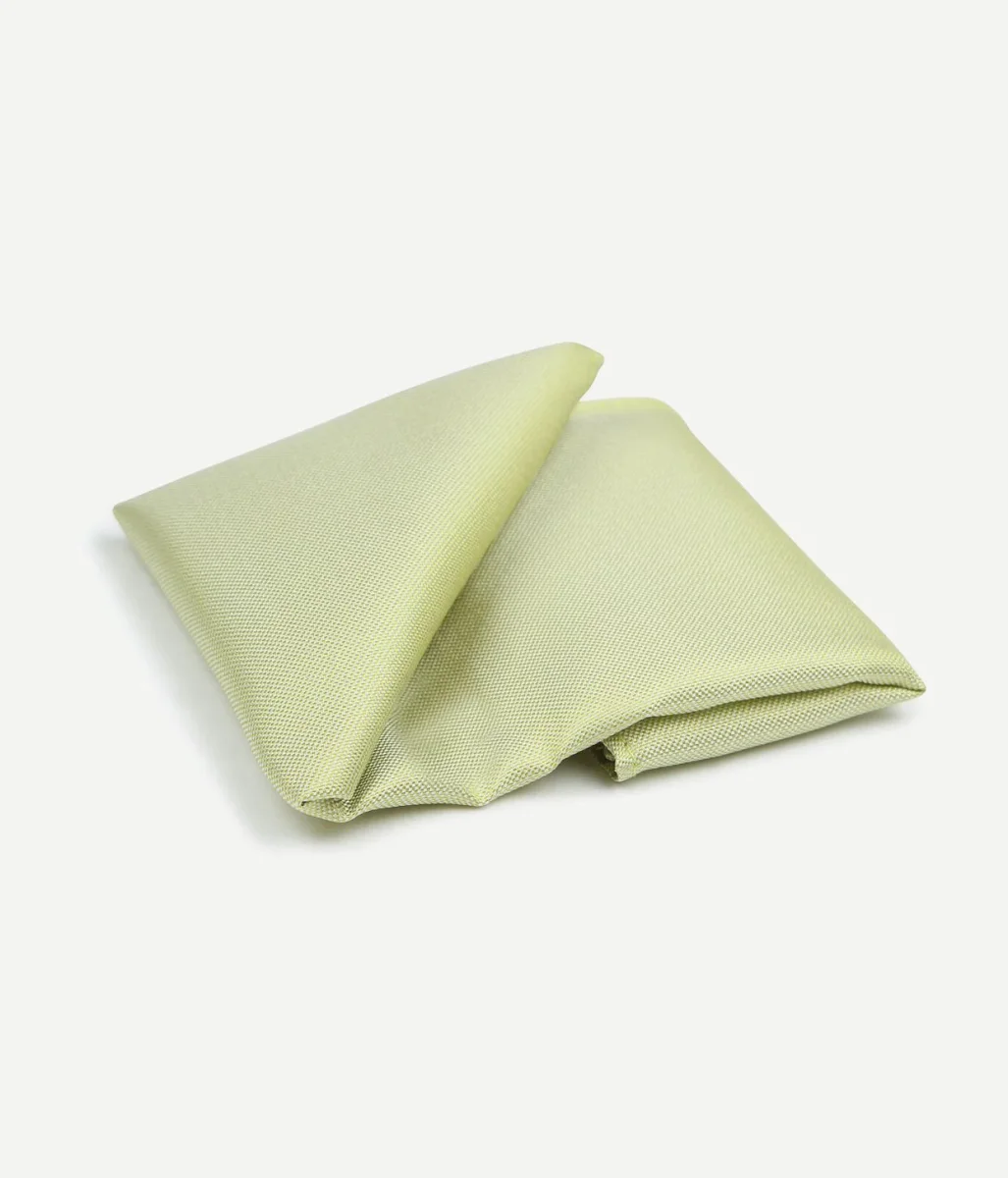 Zijde pochet lime groen