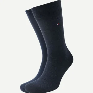 (2-pack) sokken birdseye blauw 001
