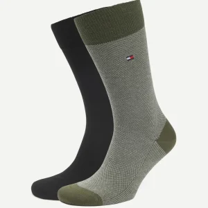 (2-pack) sokken birdseye groen