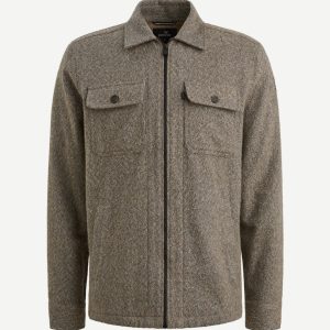 Overshirt brushed taupe