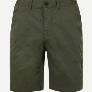 V65 short fine twill donkergroen